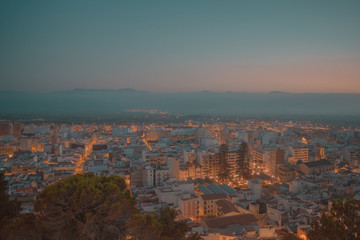 city under the sunset