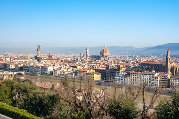 Fototapeta na wymiar View of Florence from Piazzale Michelangelo, Florence, Tuscany, Italy