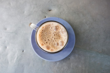 A cup of teh tarik from local coffee shop.