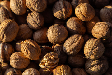 walnuts for sale in the market