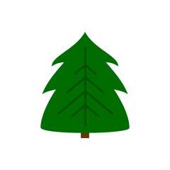 Christmas Tree new year winter flat vector icon