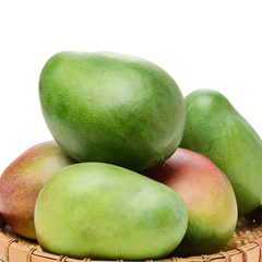mangos on white background 