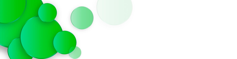 Hi-tech geometric banner design with green circle