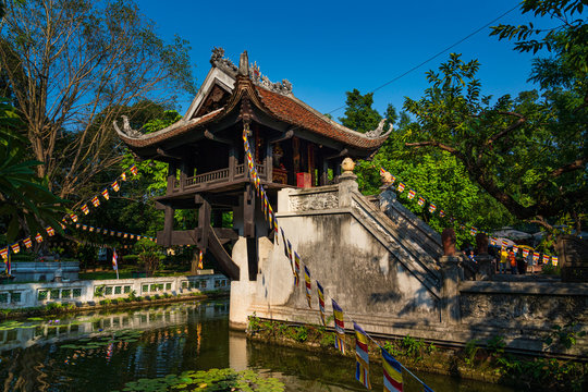 One Pillar pagoda in Hanoi, Vietnam