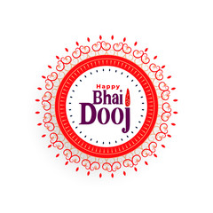 happy bhai dooj beautiful background in indian style