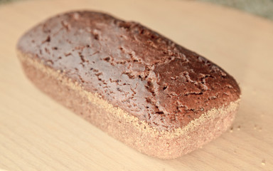 Homemade bread on a wooden desk