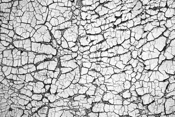 Old cracked paint on the wall