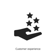customer experience icon vector symbol