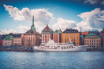 Bateau sur Stockholm