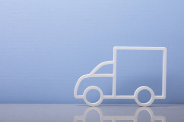 Close-up Of A Delivery Truck Symbol