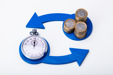 Exchange Time For Money Concept