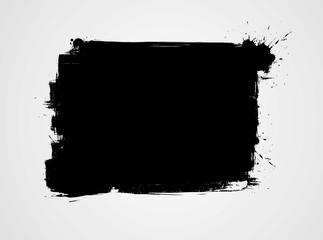 Black grunge background banner