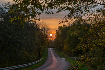 Wsch&oacute;d słońca Bieszczady