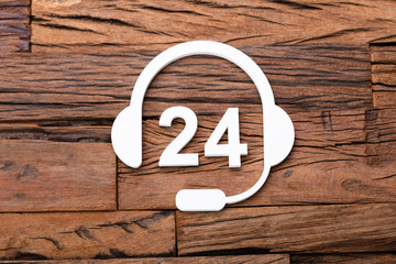 24 Hour Customer Support Concept