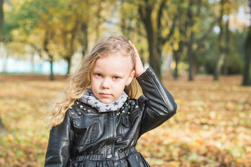 Five-year-old beautiful girl portrait
