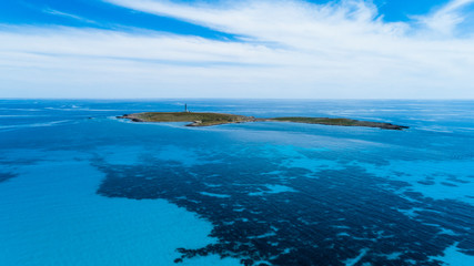 Fototapeta na wymiar Menorca Insel Ila de l'Aire Luftaufnahme