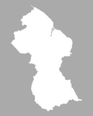 Karte von Guyana