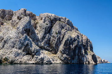 Cliffs of St. Grgur island, Croatia