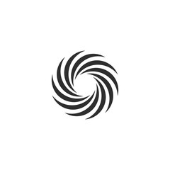 Abstract spiral logo template vector icon