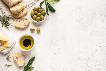 Mediterranean food background