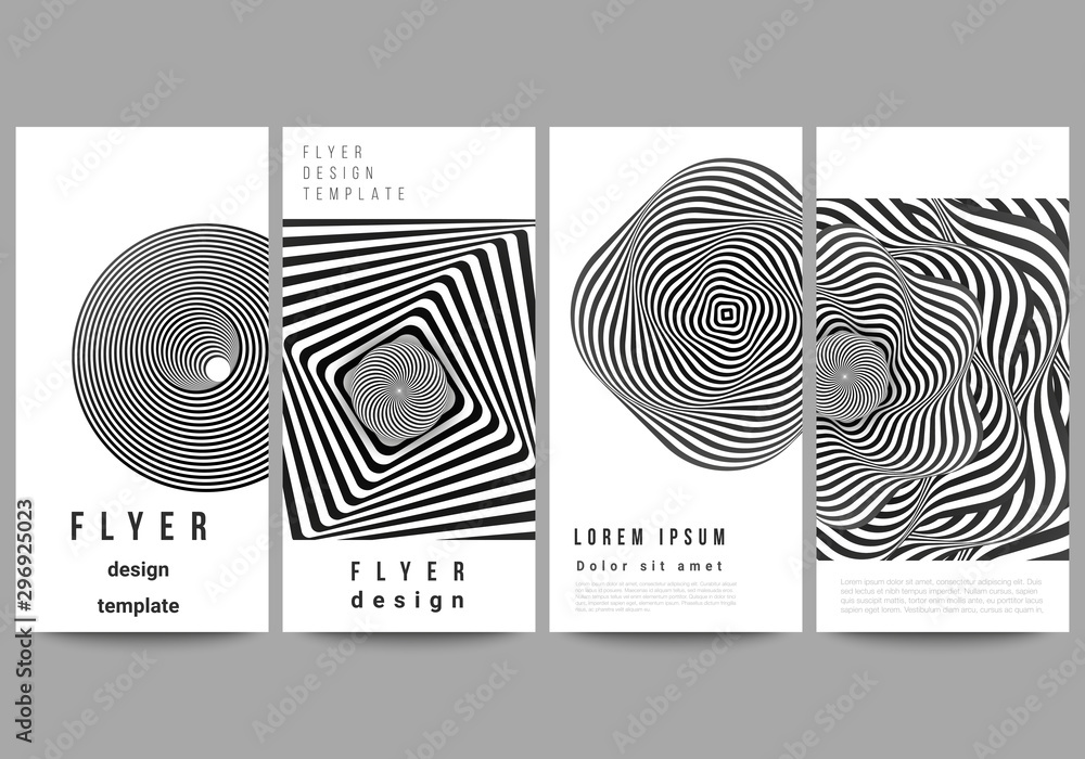 Poster the minimalistic vector illustration of the editable layout of flyer, banner design templates. abstr