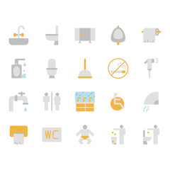 Restroom icon set.Vector illustration