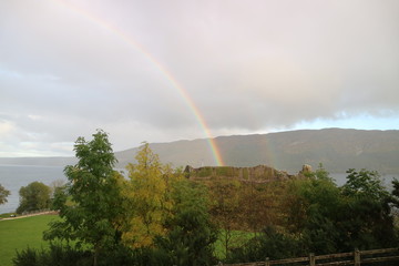 rainbow over loch ness 