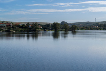 Fototapeta premium Embalse de Proserpina, Mérida, Extremadura, España.