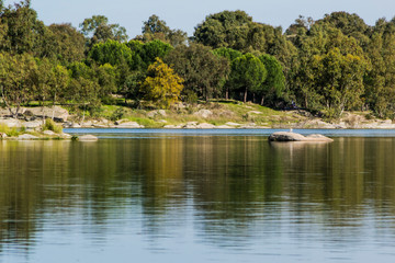 Embalse de Proserpina, Mérida, Extremadura, España.