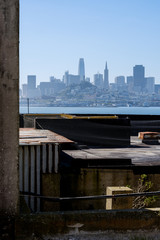 View from Alcatraz to Skyline of San Francisco