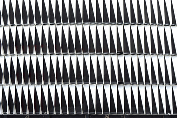 abstract facade of a modern stadium