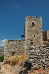 Vatheia, a village on the Mani Peninsula, in Greece. A major tourist attraction and an iconic...