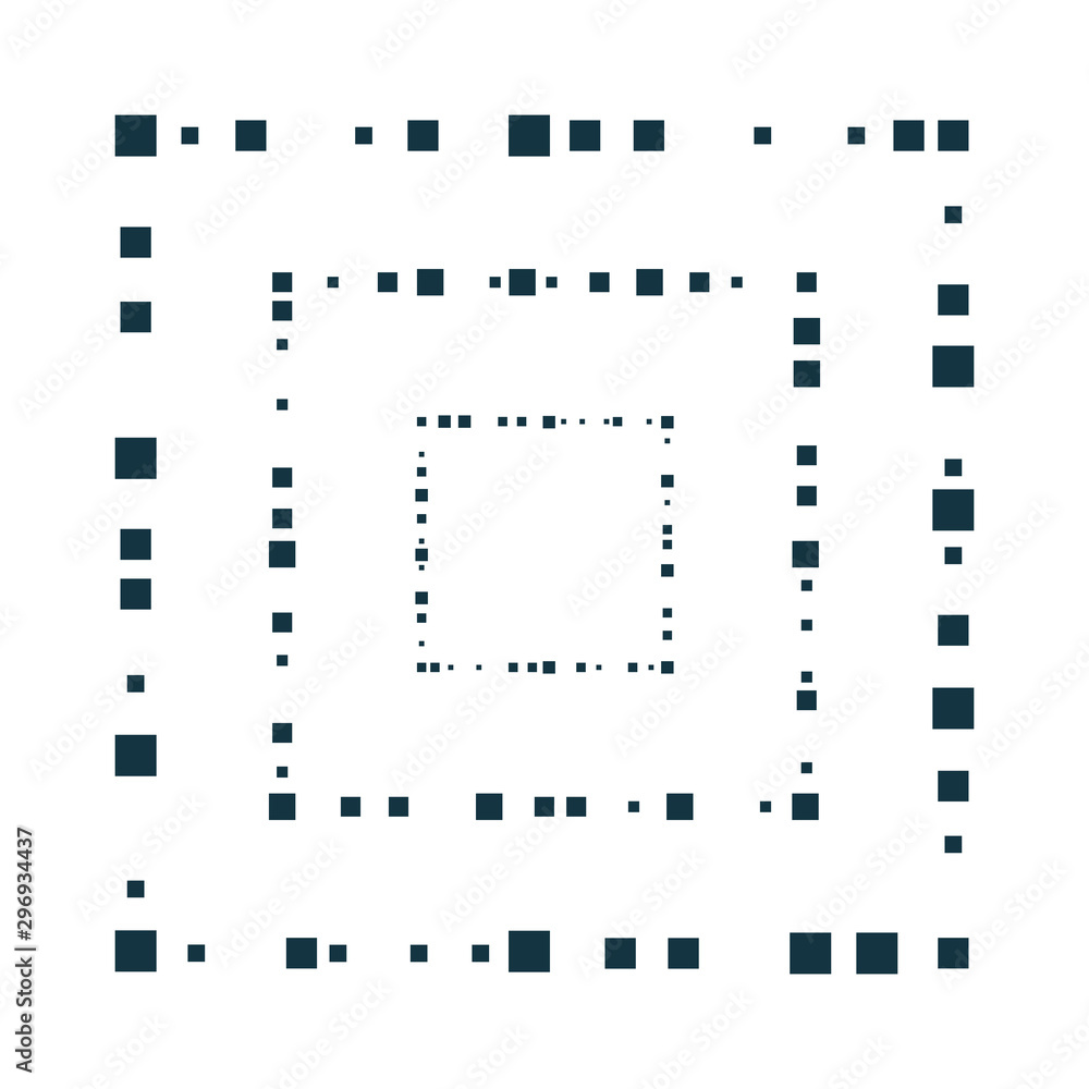 Poster circle geometric frames or borders that formed by circle.