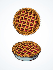 Pie. Vector drawing