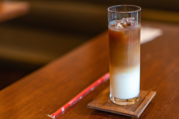 カフェのカフェラテ
