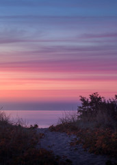 Fototapeta na wymiar Sunset at Baltic Sea