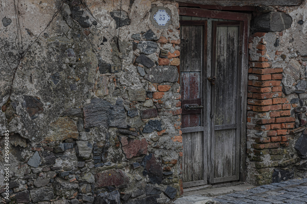 Wall mural door