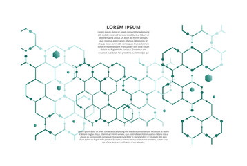 Fototapeta premium abstract hexagonal geometric background