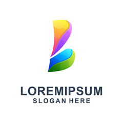 Colorful Letter B Logo Design