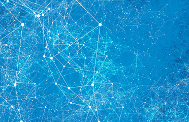 Abstract technology AI geometric futuristic lines background