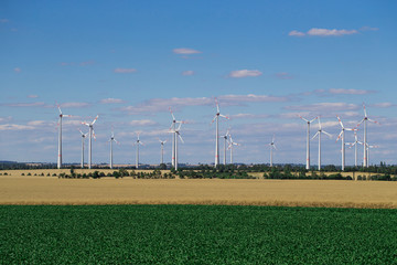 renewable energy, landscape with wind mill