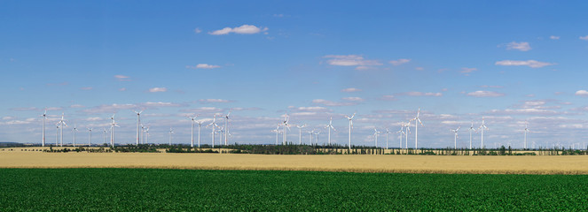 landscape, clouds and pinwheel