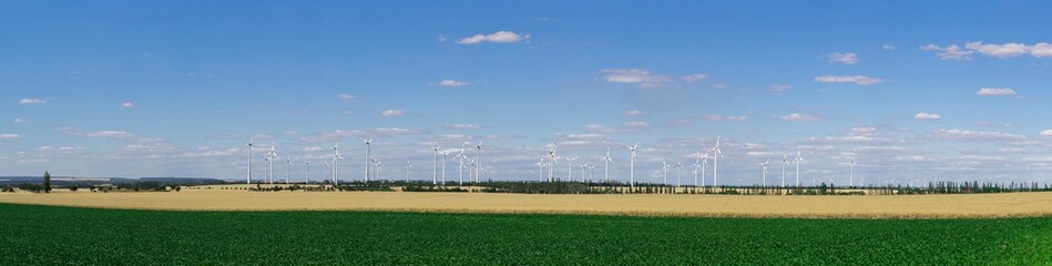 landscape, clouds and pinwheel
