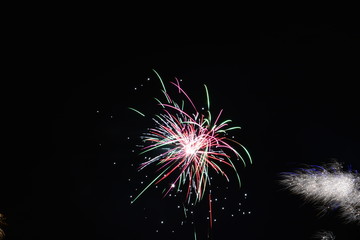 Fireworks for new year