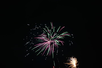Fireworks for new year