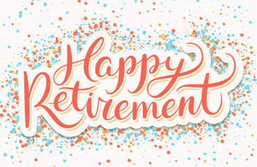 Happy Retirement banner.