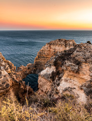 Sunset at Ponta da Piedade, southern Portugal