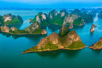 Aerial view of Ha Long Bay, Vietnam