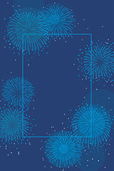 Obraz premium Vector background illustration with fireworks