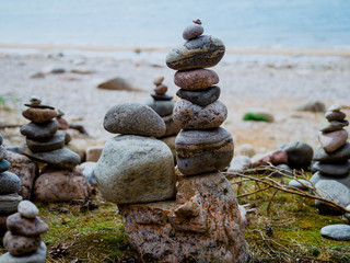 stones on the beach
